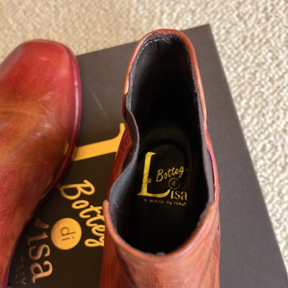 Red Chelsea Boot, Bottega di Lisa, size 40, NWT - Picture 4 of 8